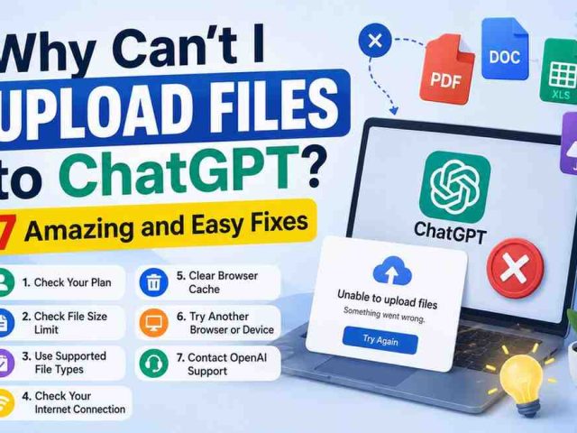 Why Can’t I Upload Files to ChatGPT? 7 Amazing and Easy Fixes