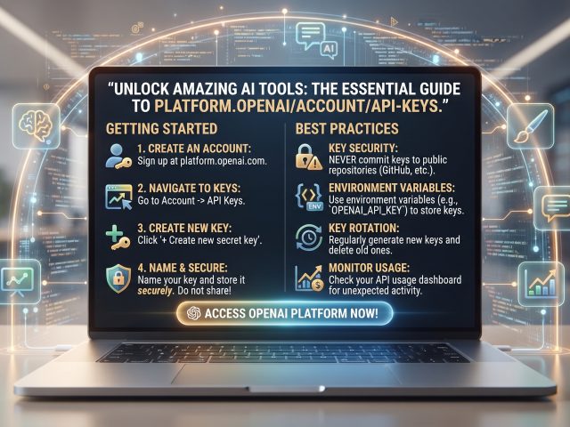 Unlock Amazing AI Tools: The Essential platform.openai/account/api-keys Guide