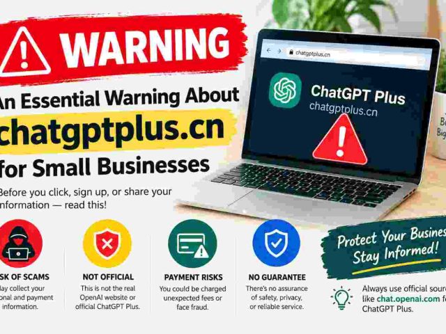An Essential Warning About chatgptplus.cn for Small Businesses
