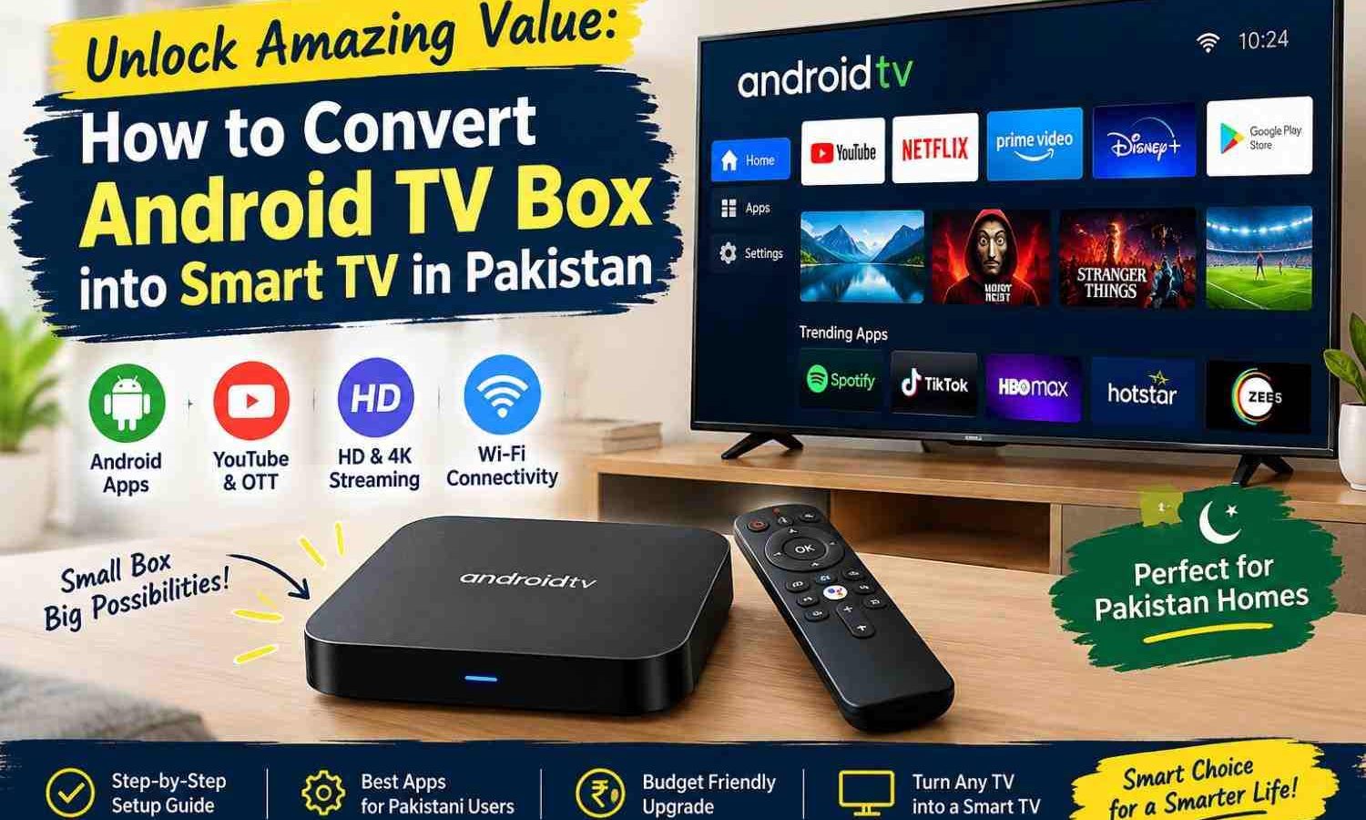 Unlock Amazing Value: How to Convert Android TV Box into Smart TV in Pakistan