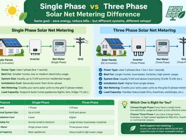 Amazing Guide to Single Phase vs Three Phase Solar Net Metering Difference