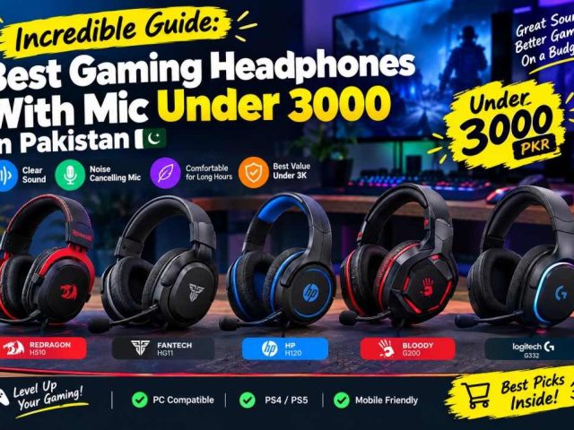 Incredible Guide: Best Gaming Headphones With Mic Under 3000 in Pakistan