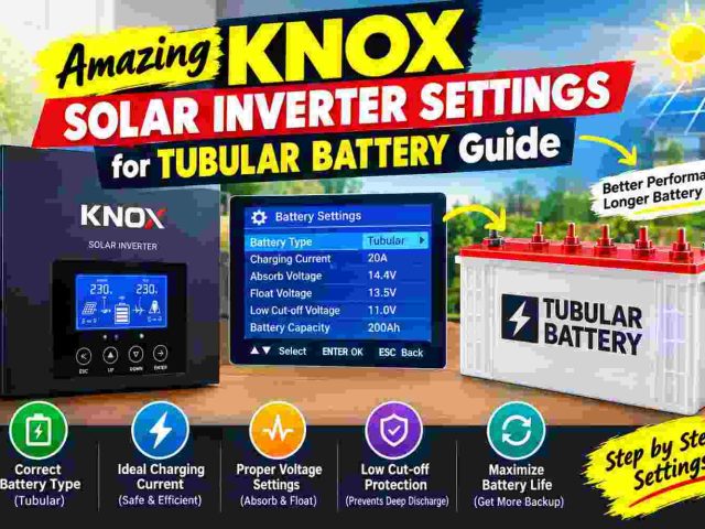 Amazing Knox Solar Inverter Settings for Tubular Battery Guide