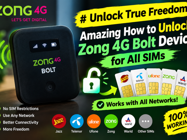 Unlock True Freedom: Amazing How to Unlock Zong 4G Bolt Device for All SIMs