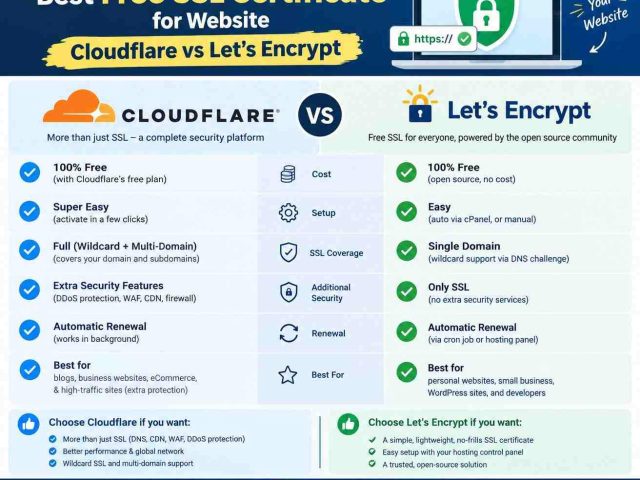 Amazing Best Free SSL Certificate for Website Cloudflare vs Letsencrypt