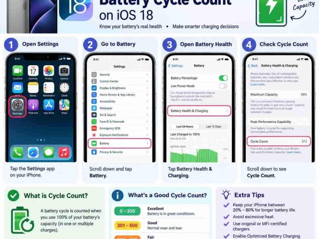 Amazing Guide: How to Check iPhone Battery Cycle Count on iOS 18