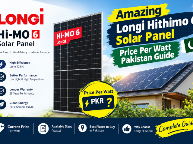Amazing Longi Hithimo 6 Solar Panel Price Per Watt Pakistan Guide