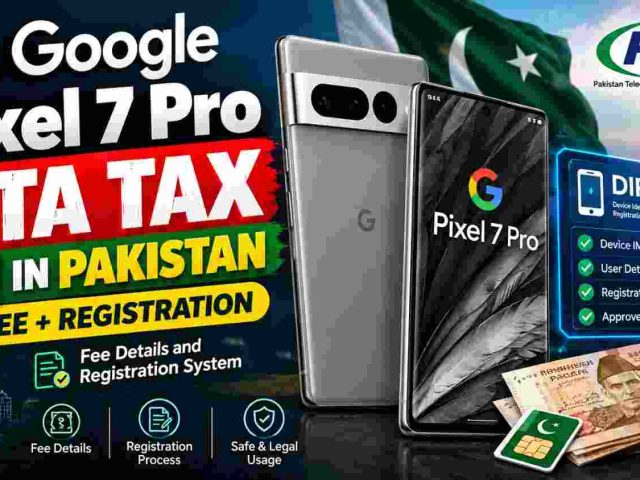 PTA Tax on Google Pixel 7 Pro in Pakistan: Fee Details and Registration System