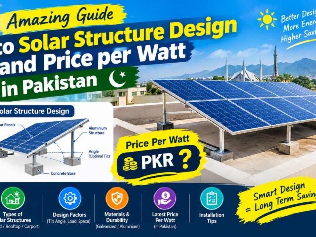 Amazing Guide to Solar Structure Design and Price per Watt in Pakistan