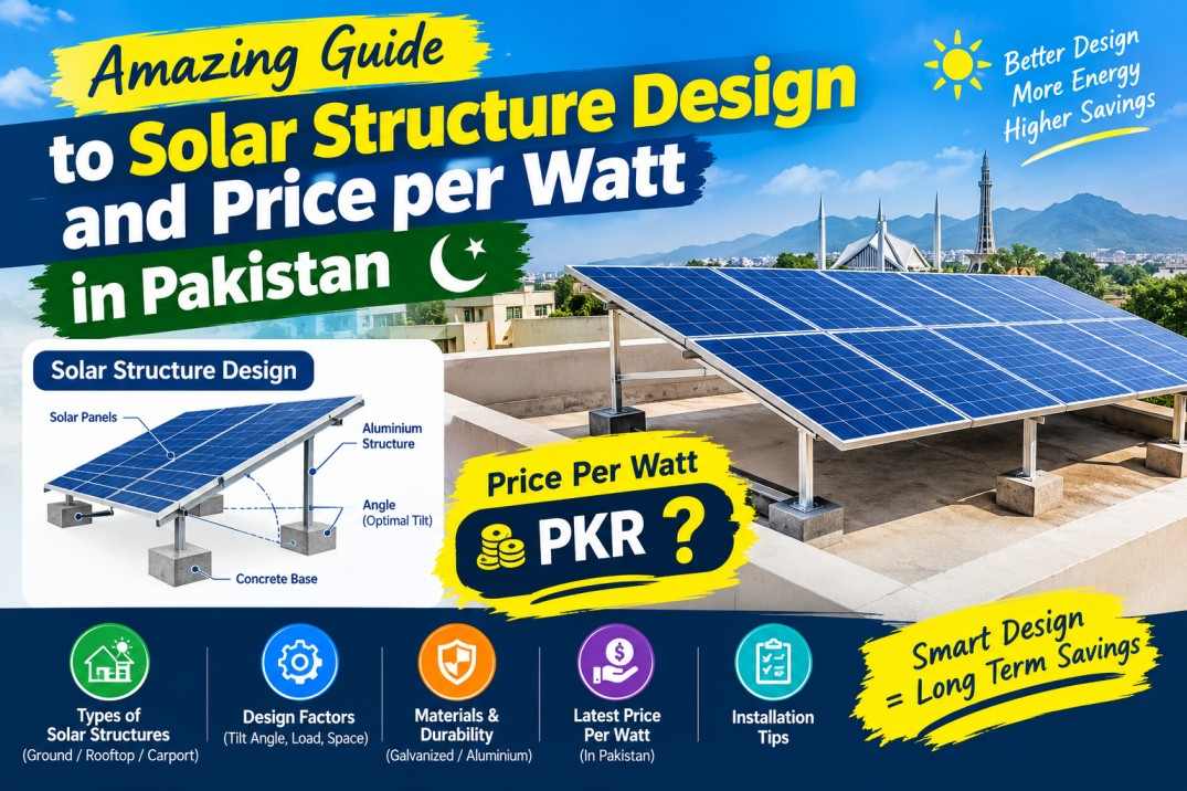 Amazing Guide to Solar Structure Design and Price per Watt in Pakistan