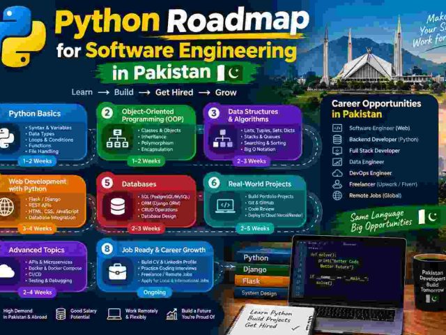 Python Roadmap for Software Engineering in Pakistan