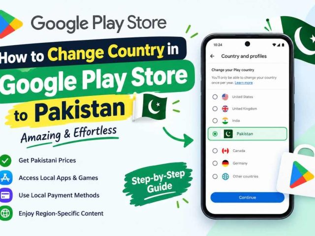 How to Change Country in Google Play Store to Pakistan: Amazing & Effortless