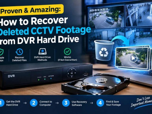 Proven & Amazing: How to Recover Deleted CCTV Footage from DVR Hard Drive