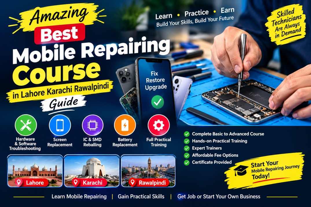Amazing Best Mobile Repairing Course in Lahore Karachi Rawalpindi Guide